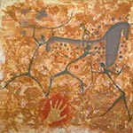 danza 1,25m x 1,25m Sand/Acryl